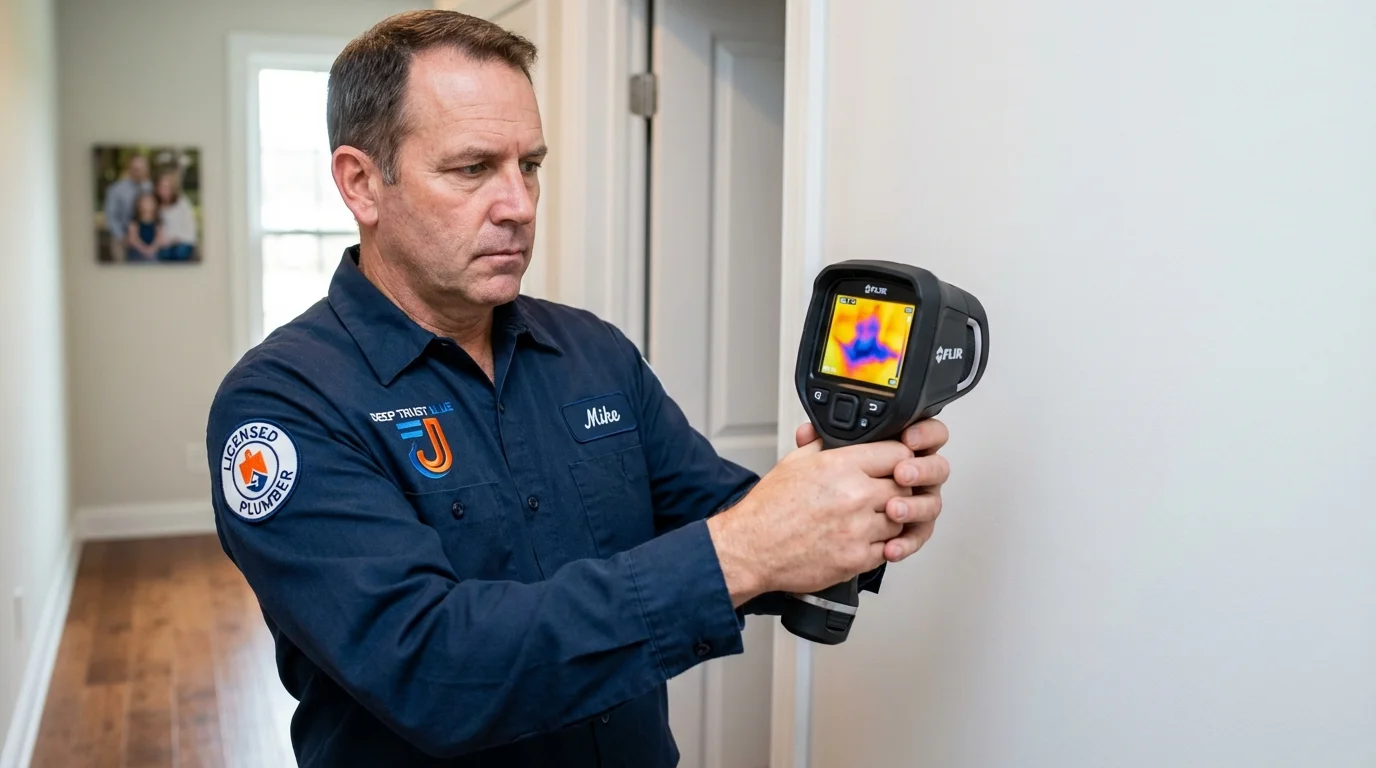 Thermal imaging leak detection by Johns Plumbing LLC in Capron